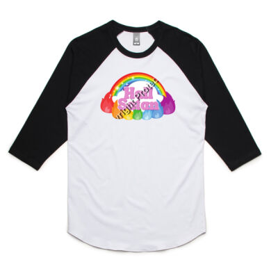Hail Satan Rainbow Raglan Thumbnail