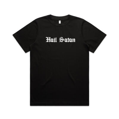 Hail Satan white - basics collection  - WO's Heavy Tee Thumbnail