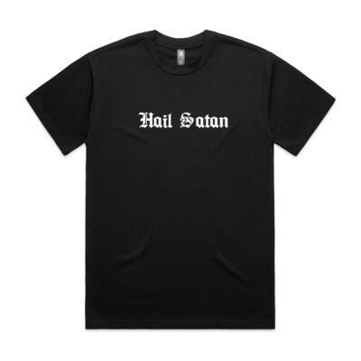 Hail Satan white - basics collection  - Men's Heavy Tee Thumbnail