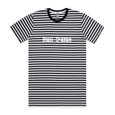 Hail Satan white - basics collection  - Mens Staple Stripe Tee Thumbnail