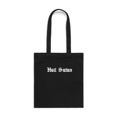Hail Satan white - basics collection  - AS Colour Parcel Tote Thumbnail