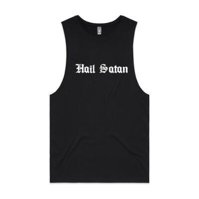 Hail Satan white - basics collection  - Mens Barnard Tank Thumbnail