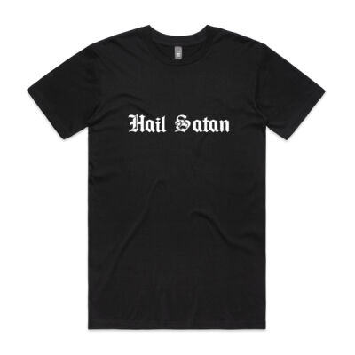 Hail Satan white - basics collection  - Mens Staple Tee Thumbnail